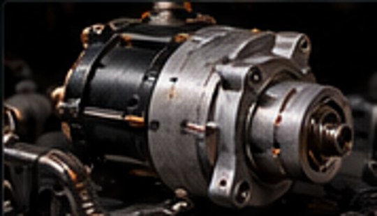 Starter motor automotive service illustration